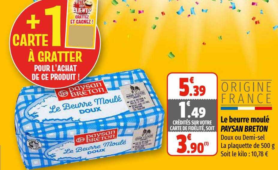 le beurre moulé paysan breton