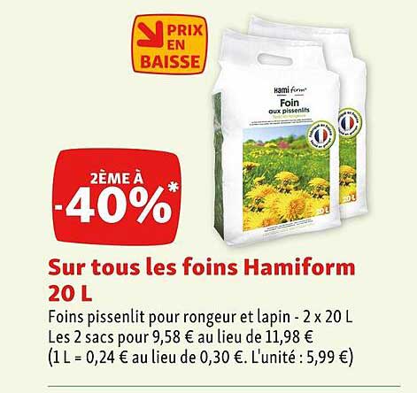 les foins hamiform 20l