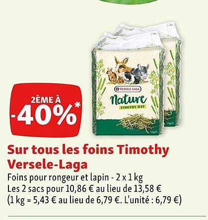 les foins timothy versele-laga