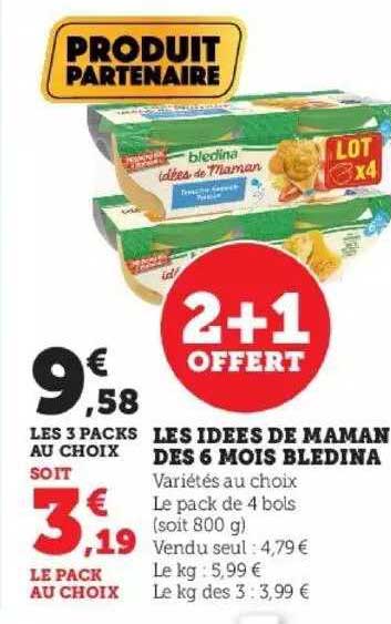 les idées de maman dès 6 mois blédina