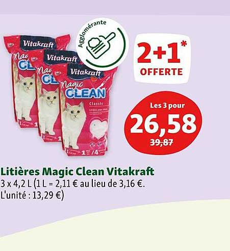 Litières Magic Clean Vitakraft