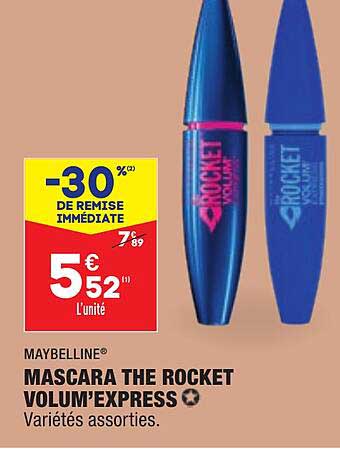 mascara the rocket volum'express maybelline