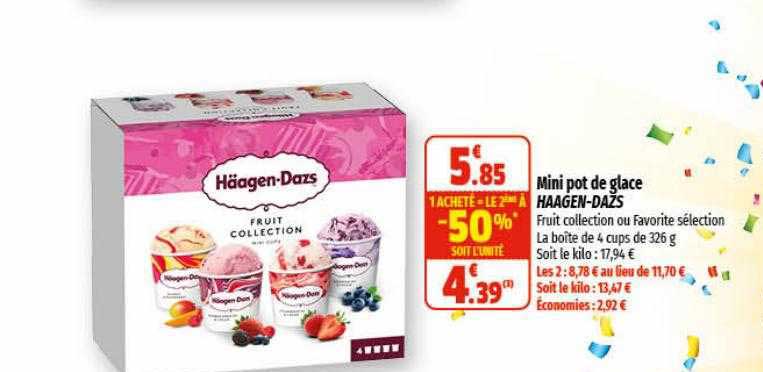 mini pot de glace häagen-dazs
