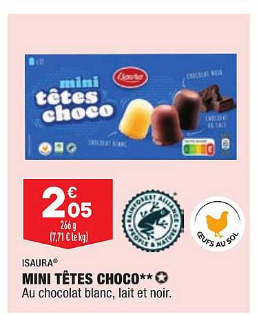 Mini Têtes Choco Isaura