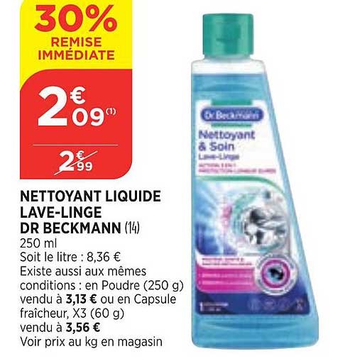 nettoyant liquide lave-linge dr beckmann