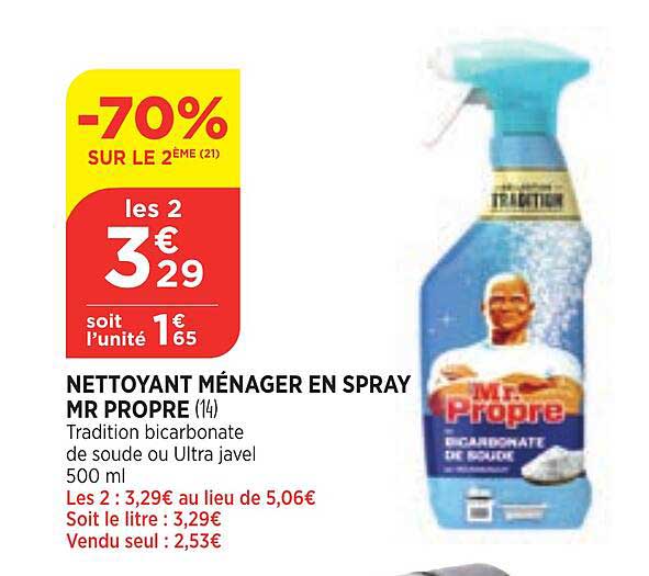 nettoyant ménager en spray mr propre