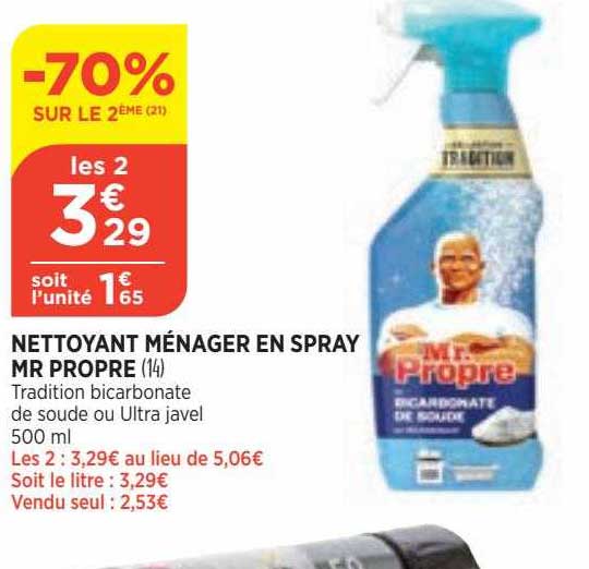 nettoyant ménager en spray mr propre