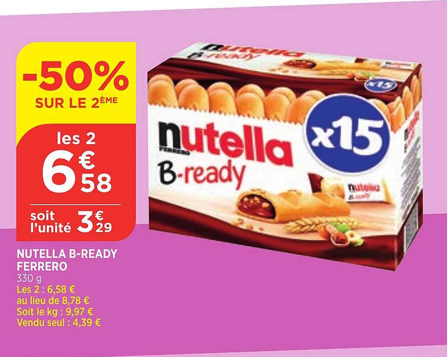 nutella b-ready ferrero