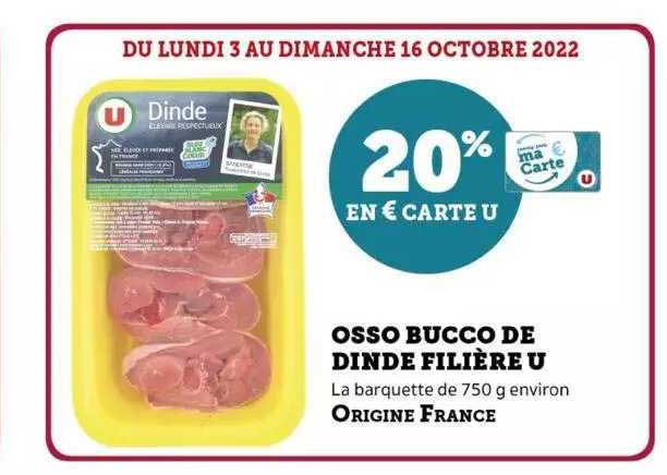 osso bucco de dinde filière u