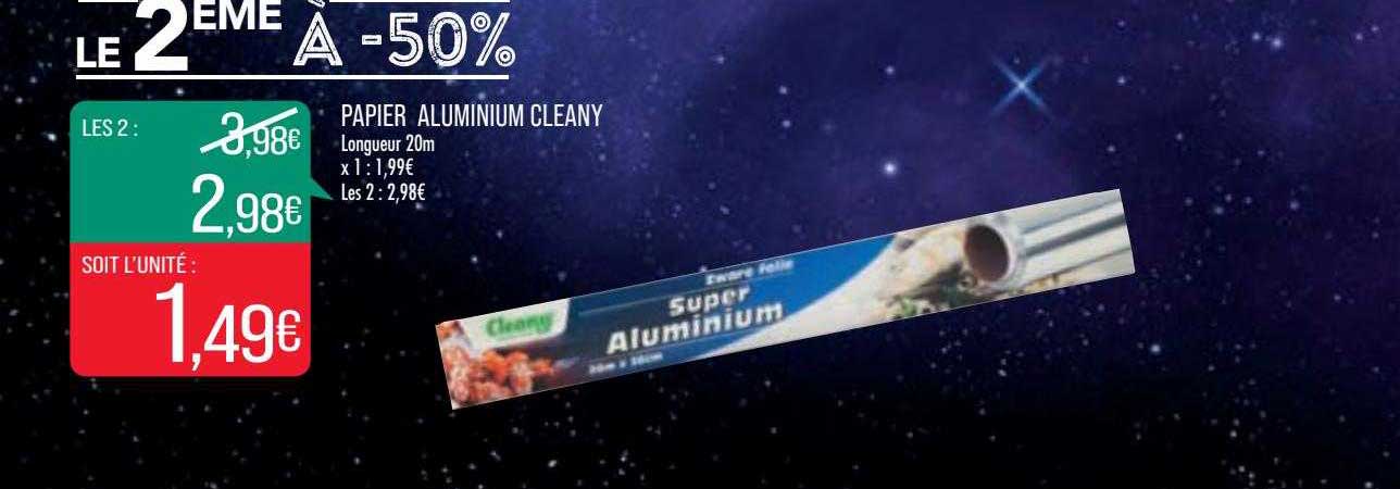 papier aluminium cleany