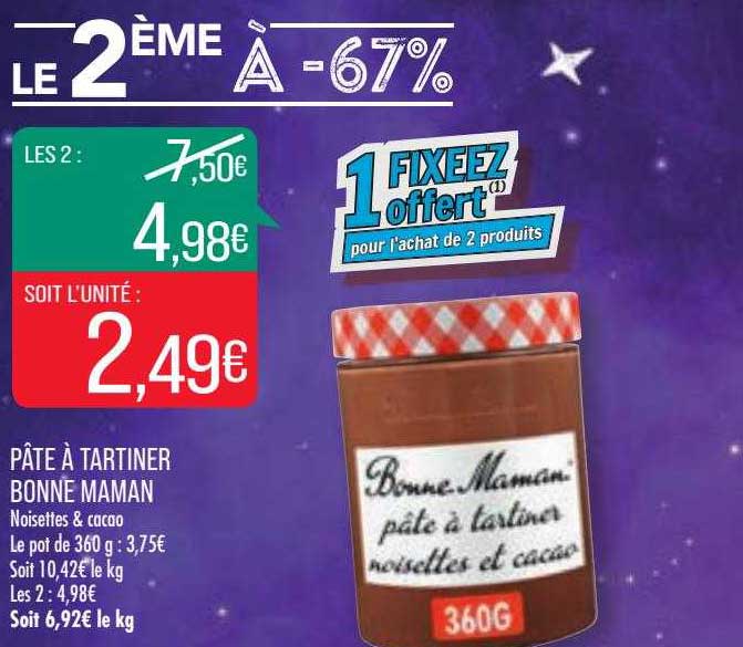 pâte à tartiner bonne maman