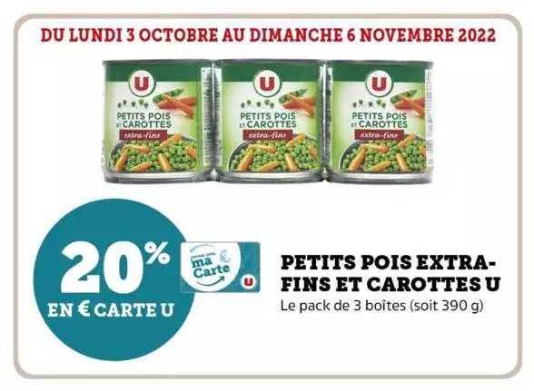 Petits Pois Extra-fins Et Carottes U