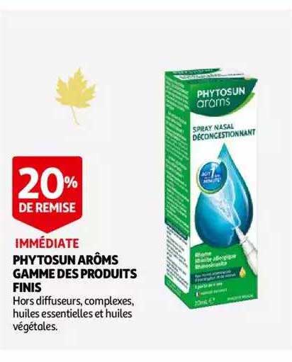 phytosun arôms gamme des produits finis