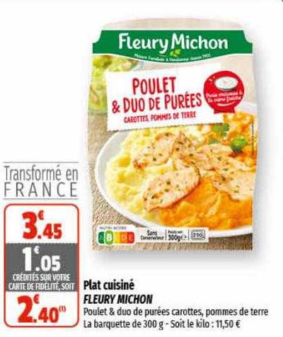plat cuisiné fleury michon