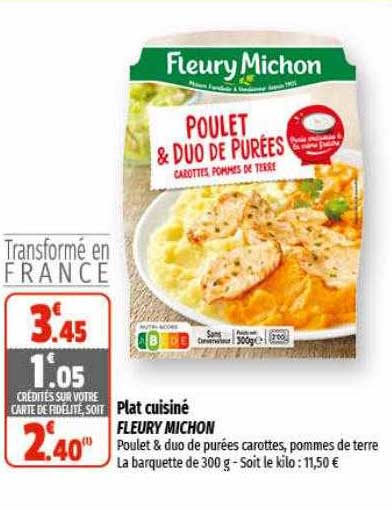 plat cuisiné fleury michon