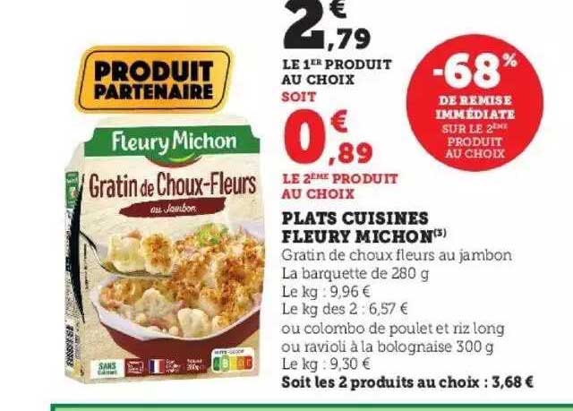 plats cuisinés fleury michon