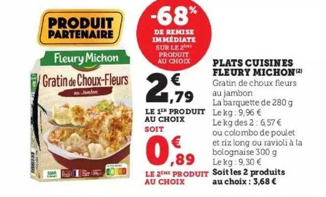 plats cuisinés fleury michon