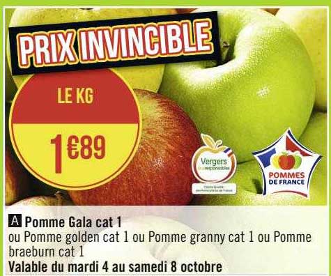 Pomme Gala Cat 1