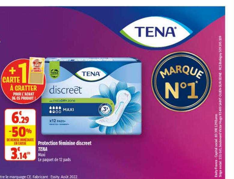 protection féminine discreet tena