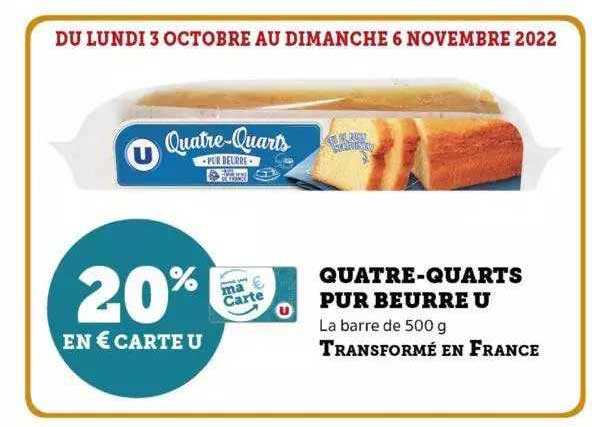 quatre-quarts pur beurre u