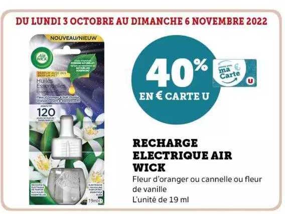 recharge électrique air wick