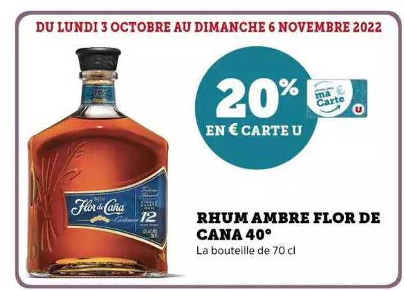 Rhum Ambre Flor De Cana 40°