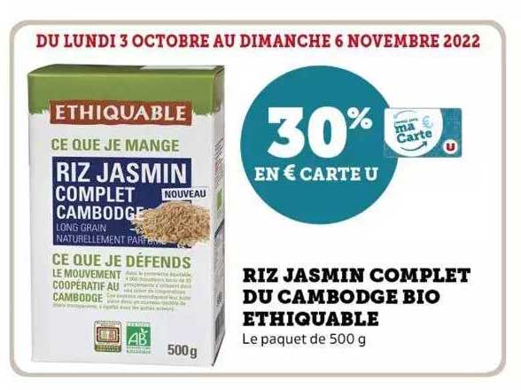 Riz Jasmin Complet Du Cambodge Bio éthiquable