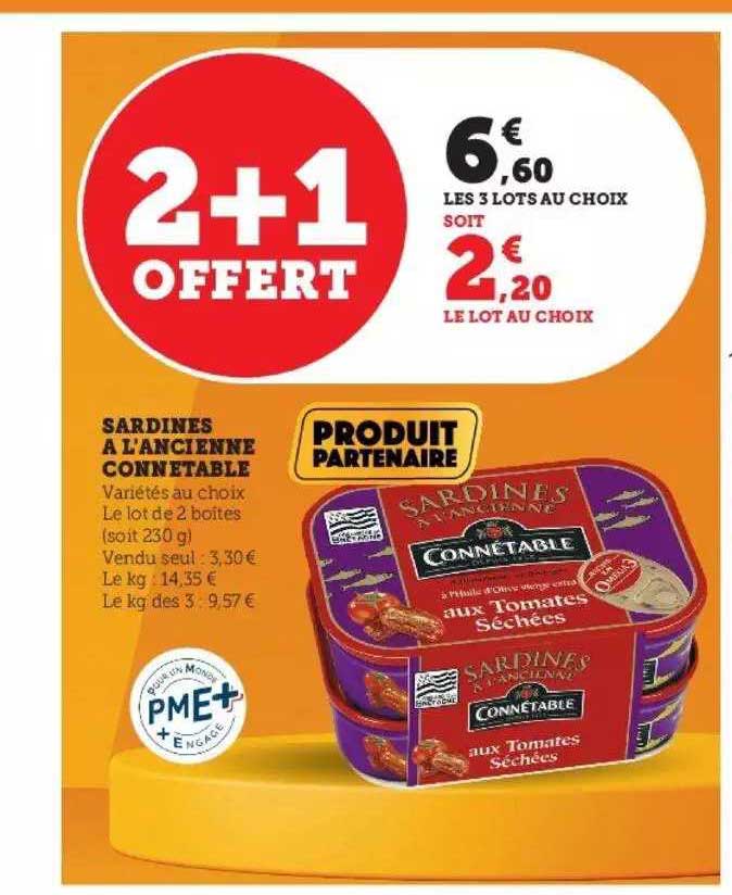 Sardines à L'ancienne Connétable