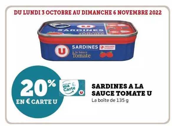 Sardines à La Sauce Tomate U