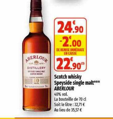 Scotch Whisky Speyside Single Malt Aberlour