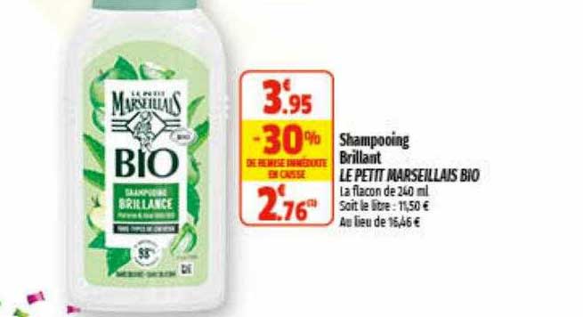 shampooing brillant le petit marseillais bio