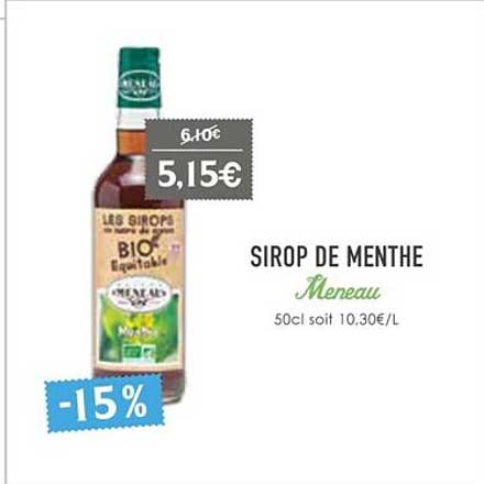 Sirop De Menthe Meneau