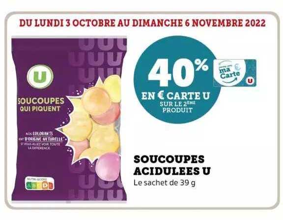 soucoupes acidulées u