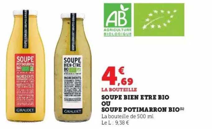 soupe bien être bio ou soupe potimarron bio