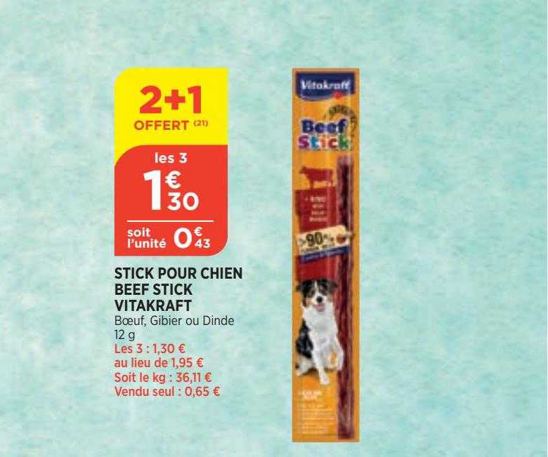 stick pour chien beef stick vitakraft