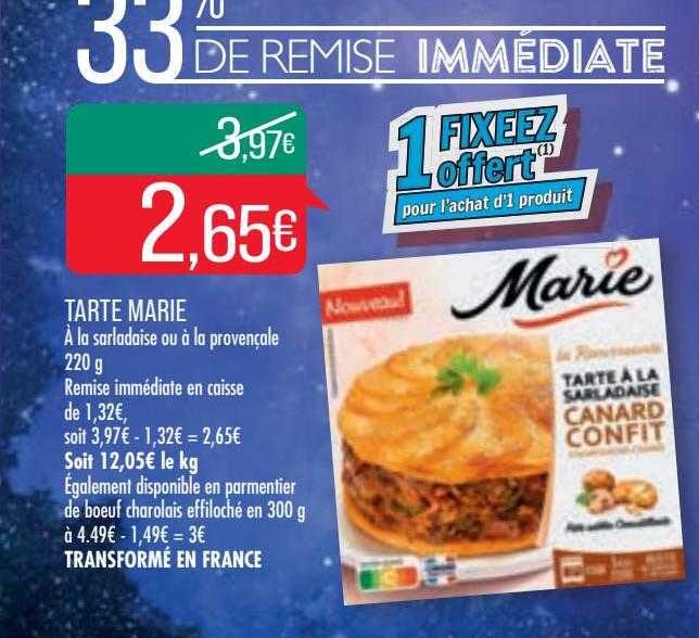 Tarte Marie