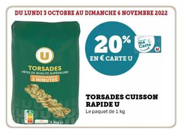 Torsades Cuisson Rapide U