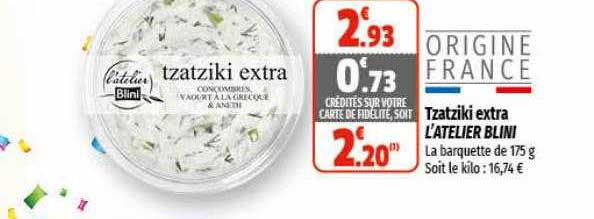 tzatziki extra l'atelier blini