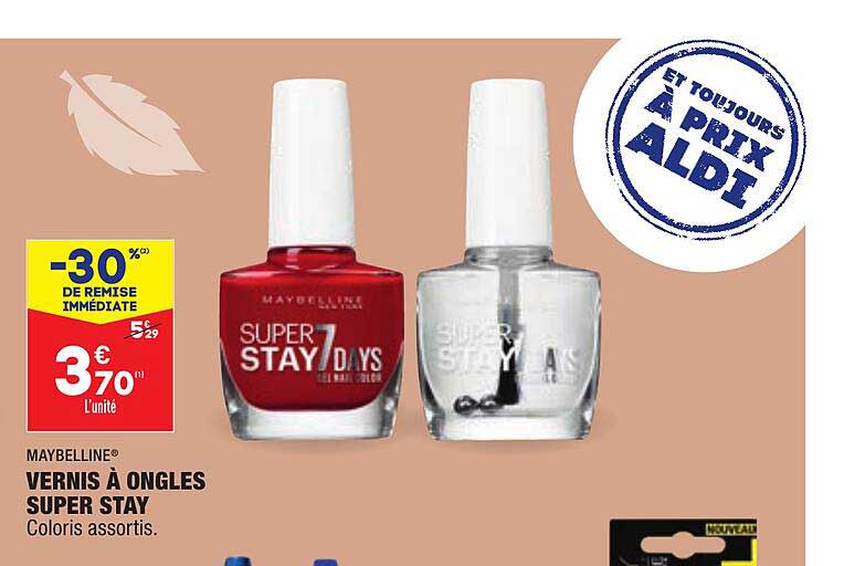 vernis à ongles super stay maybelline