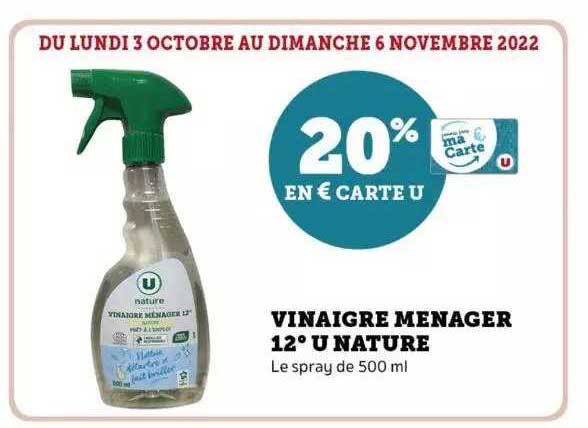 Vinaigre Ménager 12° U Nature