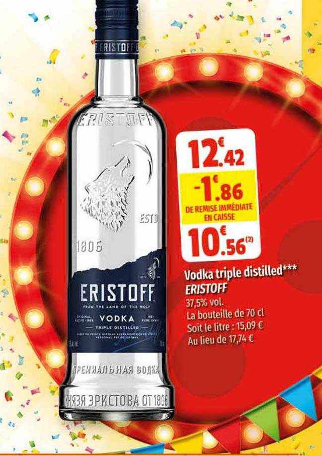 Vodka Triple Distilled Eristoff