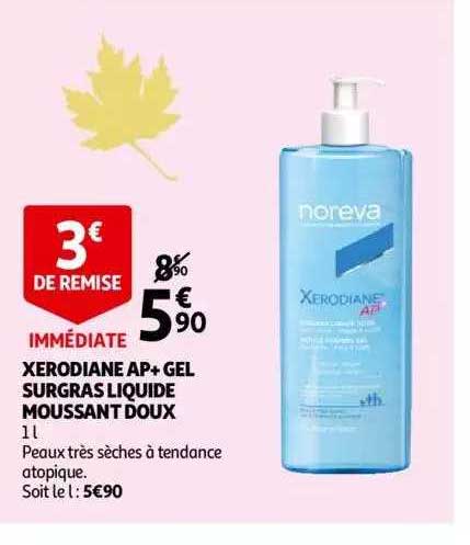 xerodiane ap+ gel surgras liquide moussant doux