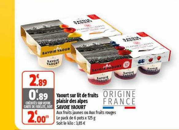 Yaourt Sur Lit De Fruits Plaisir Des Alpes Savoie Yaourt