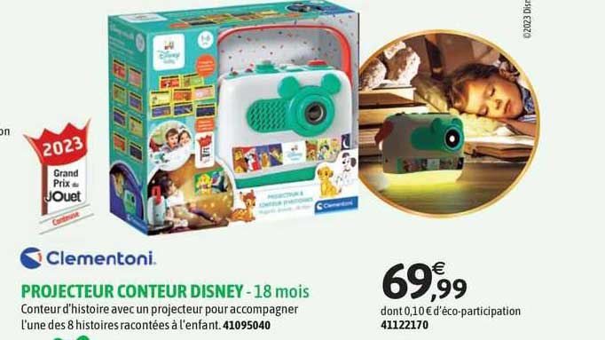 clementoni projecteur conteur disney
