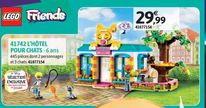 41742 l'hôtel pour chats - 6 ans lego friends