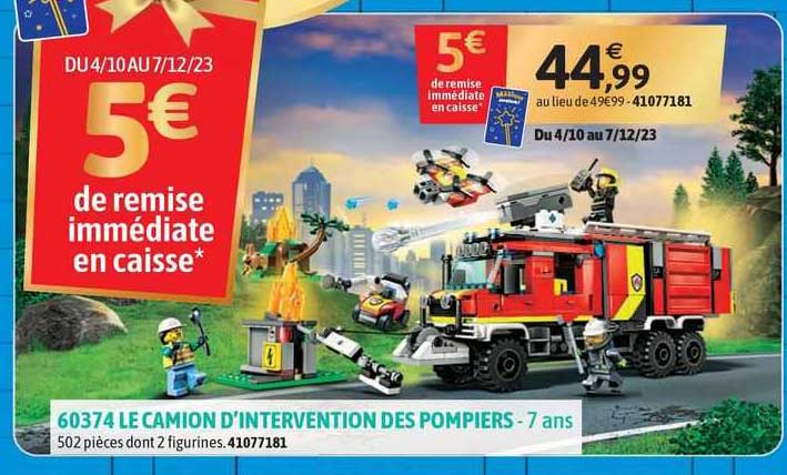 60374 le camion d'intervention des pompiers - 7 ans