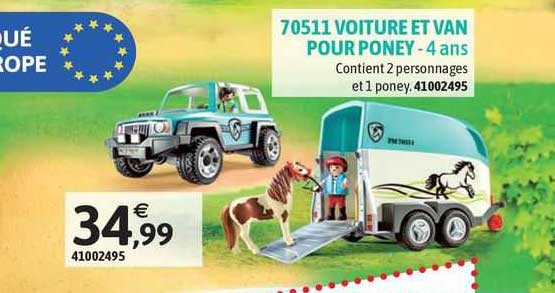70511 voiture et van pour poney - 4 ans