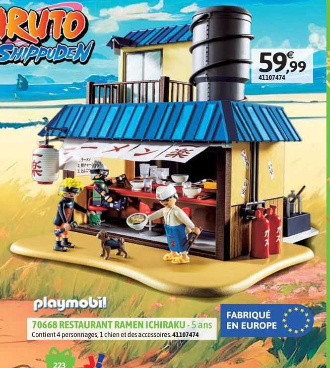 70668 restaurant ramen ichiraku playmobil - 5 ans