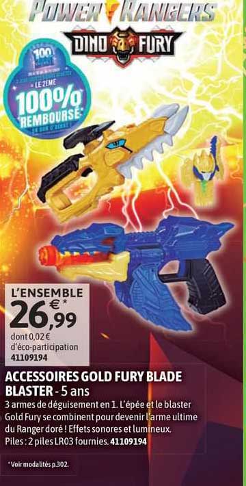 accesoires gold fury blade blaster - 5 ans