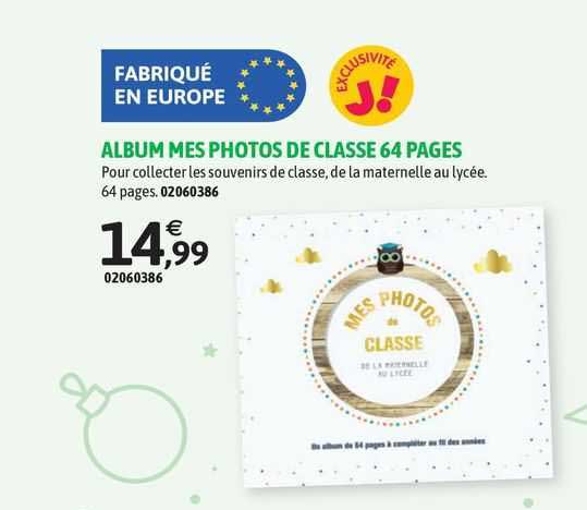 album mes photos de classe 64 pages